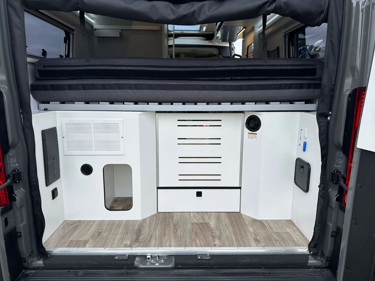 Westfalia Wave SRT Camper Van Features Configurable Bed and Convertible Dinette to Sleep a Family of Four