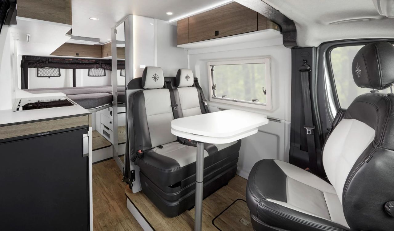 Westfalia Wave SRT Camper Van Features Configurable Bed and Convertible Dinette to Sleep a Family of Four