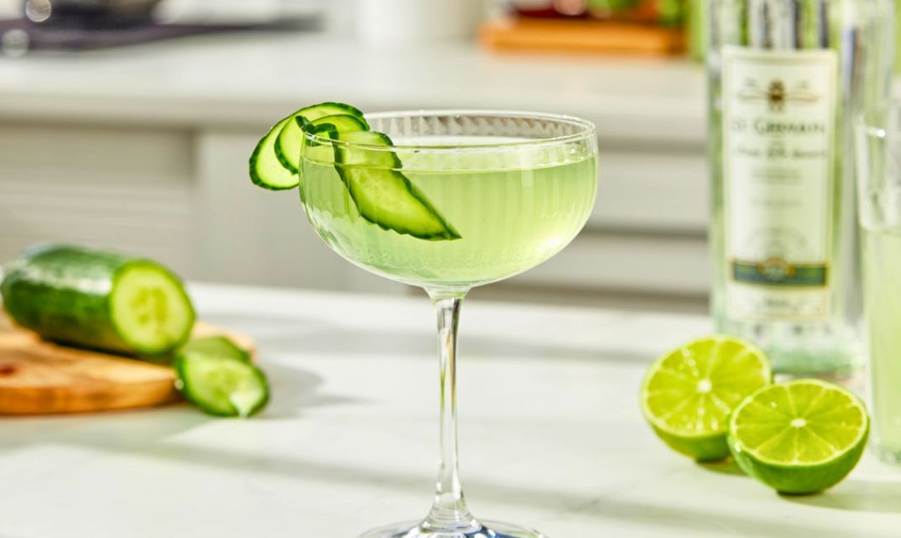 Best Spring Cocktails - Cucumber Elderflower Gimlet