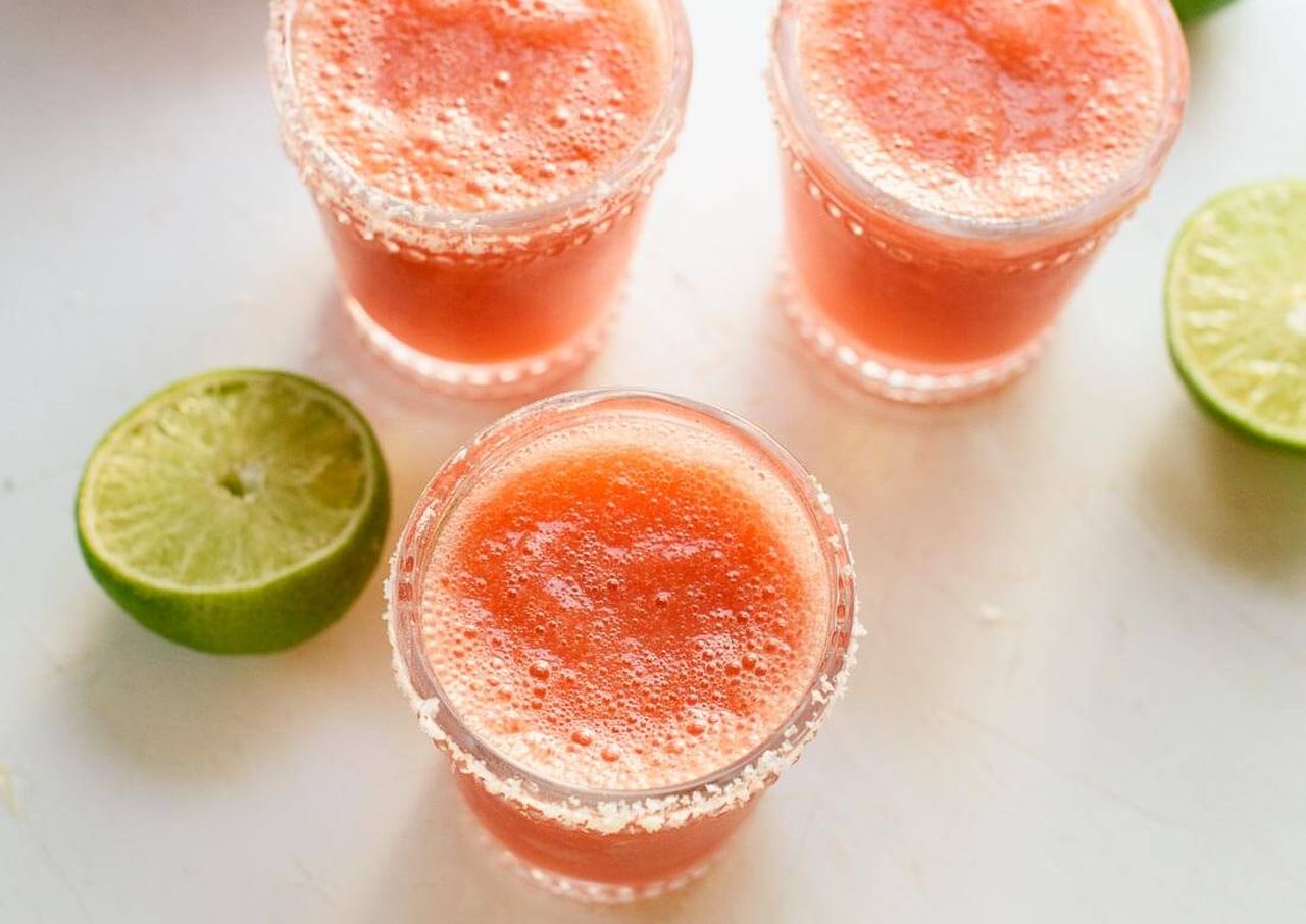 Best Spring Cocktails - Frozen Strawberry Margaritas