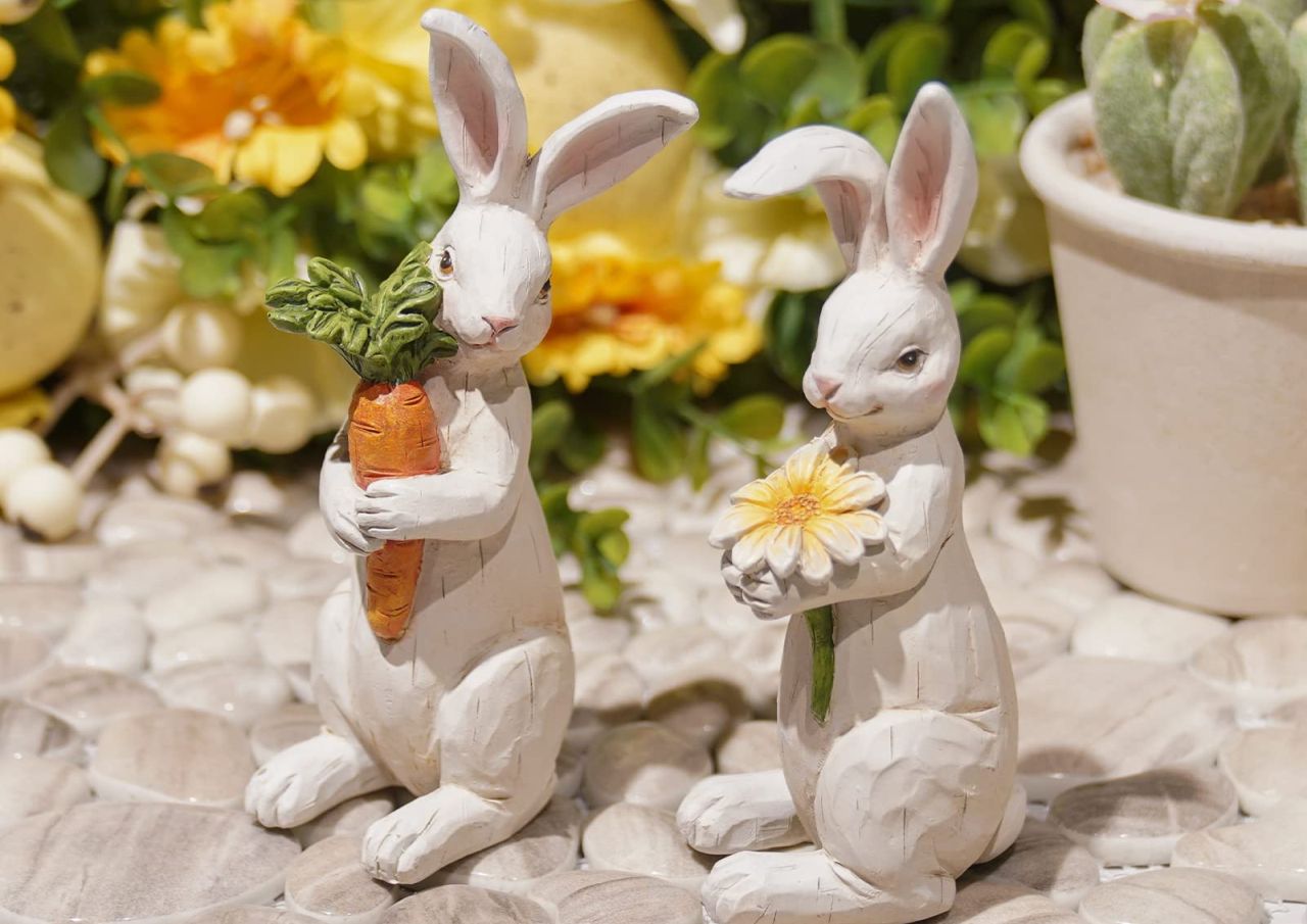 Bunny Spring Figurines