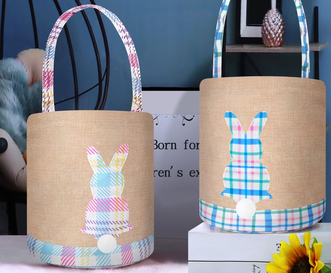 Canvas Easter Bunny Basket