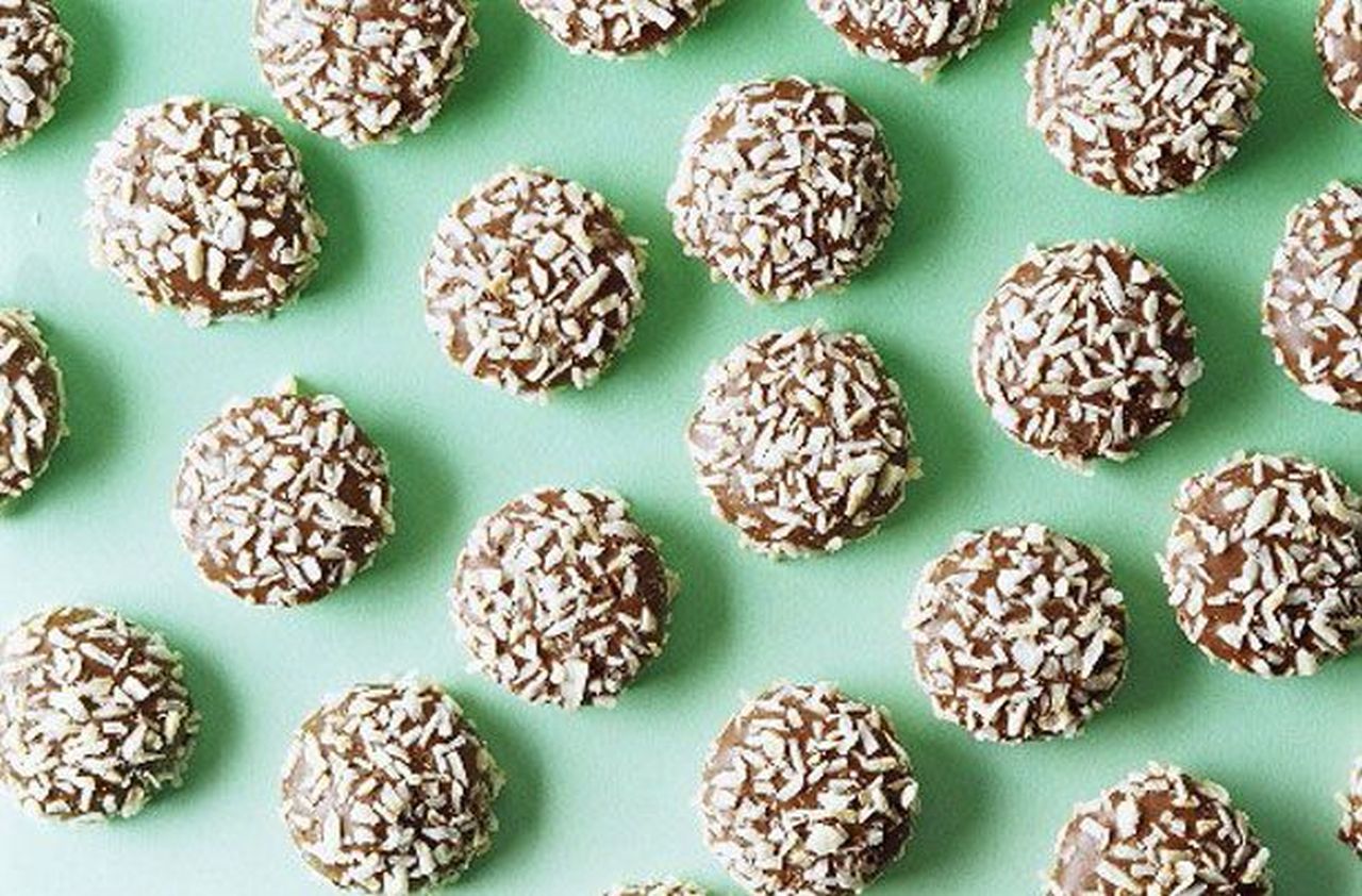 Chocolate and coconut truffles recipe