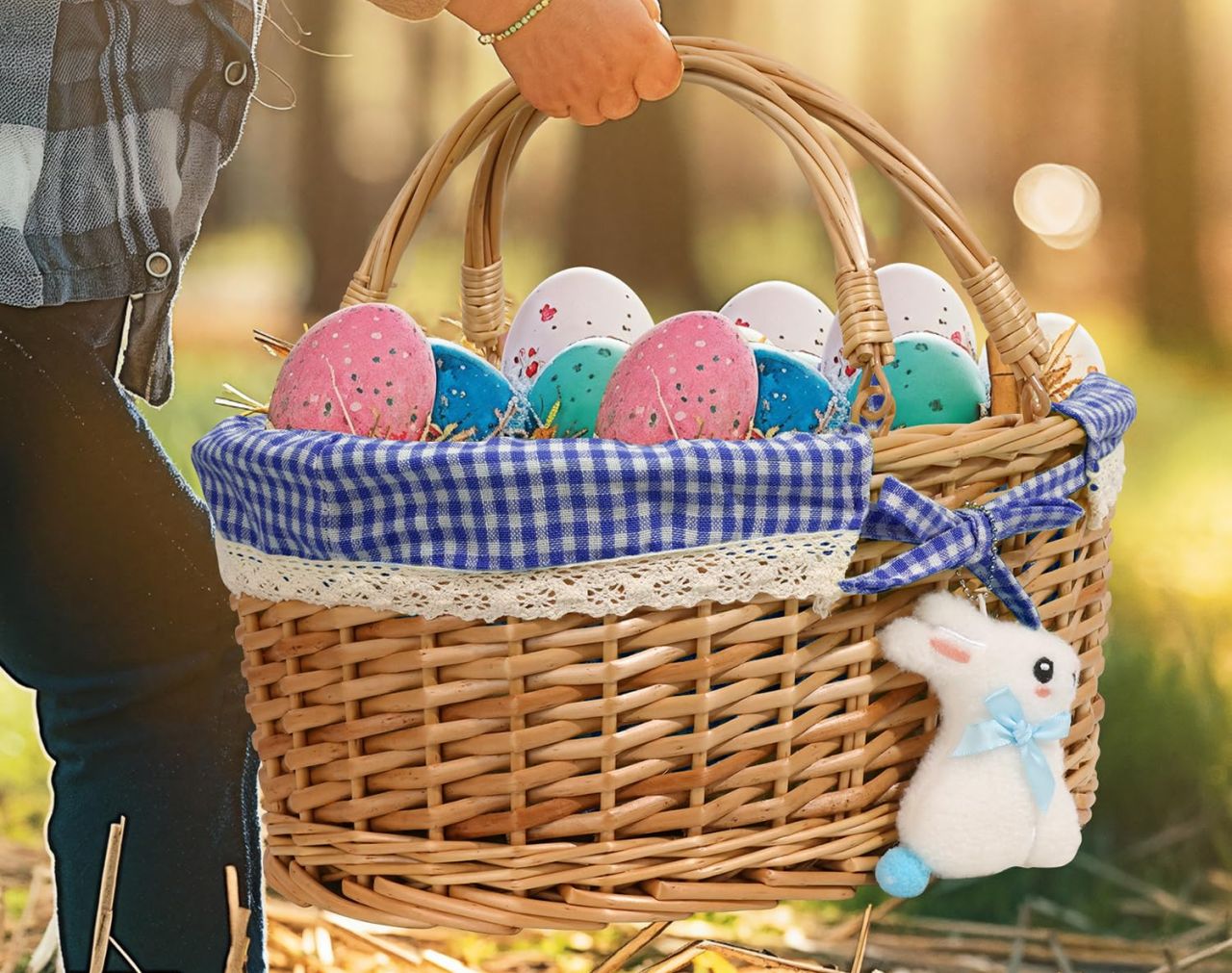 Easter Basket with Grass