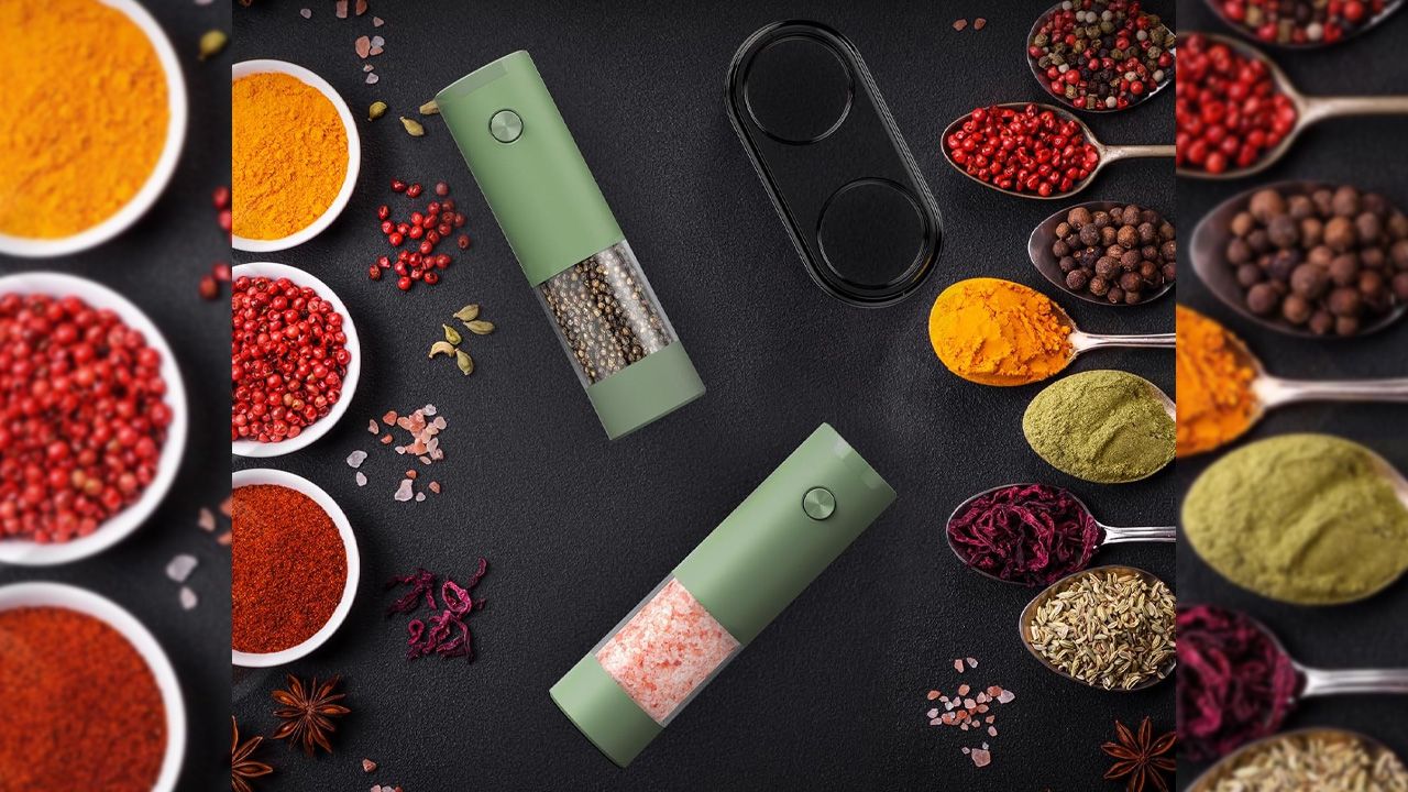 Mother’s Day kitchen appliance gifts - Electric Salt and Pepper Grinder Set