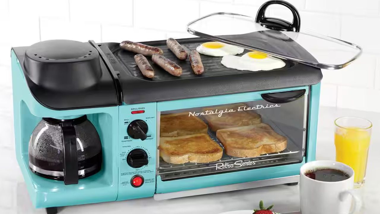 Mother’s Day kitchen appliance gifts - Nostalgia 3-in-1 Breakfast Station