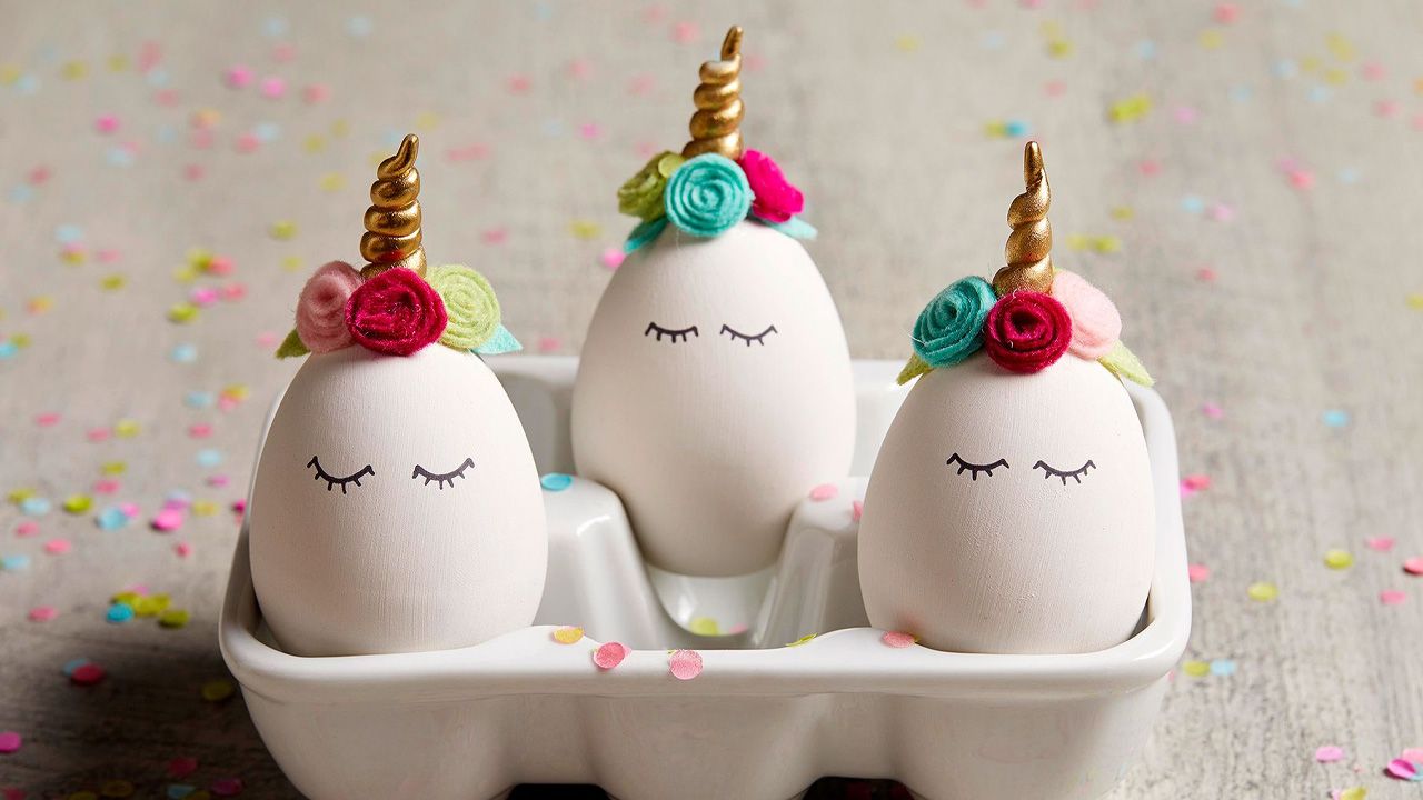 No-Dye Easter Eggs - magical unicorn