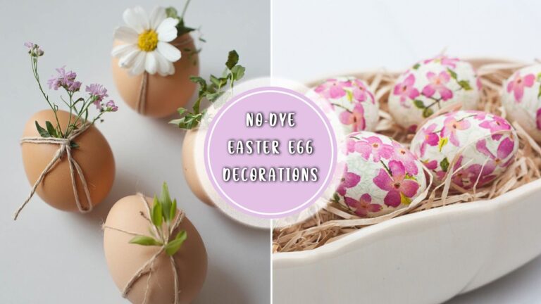 No-dye Easter eggs decoration ideas to try
