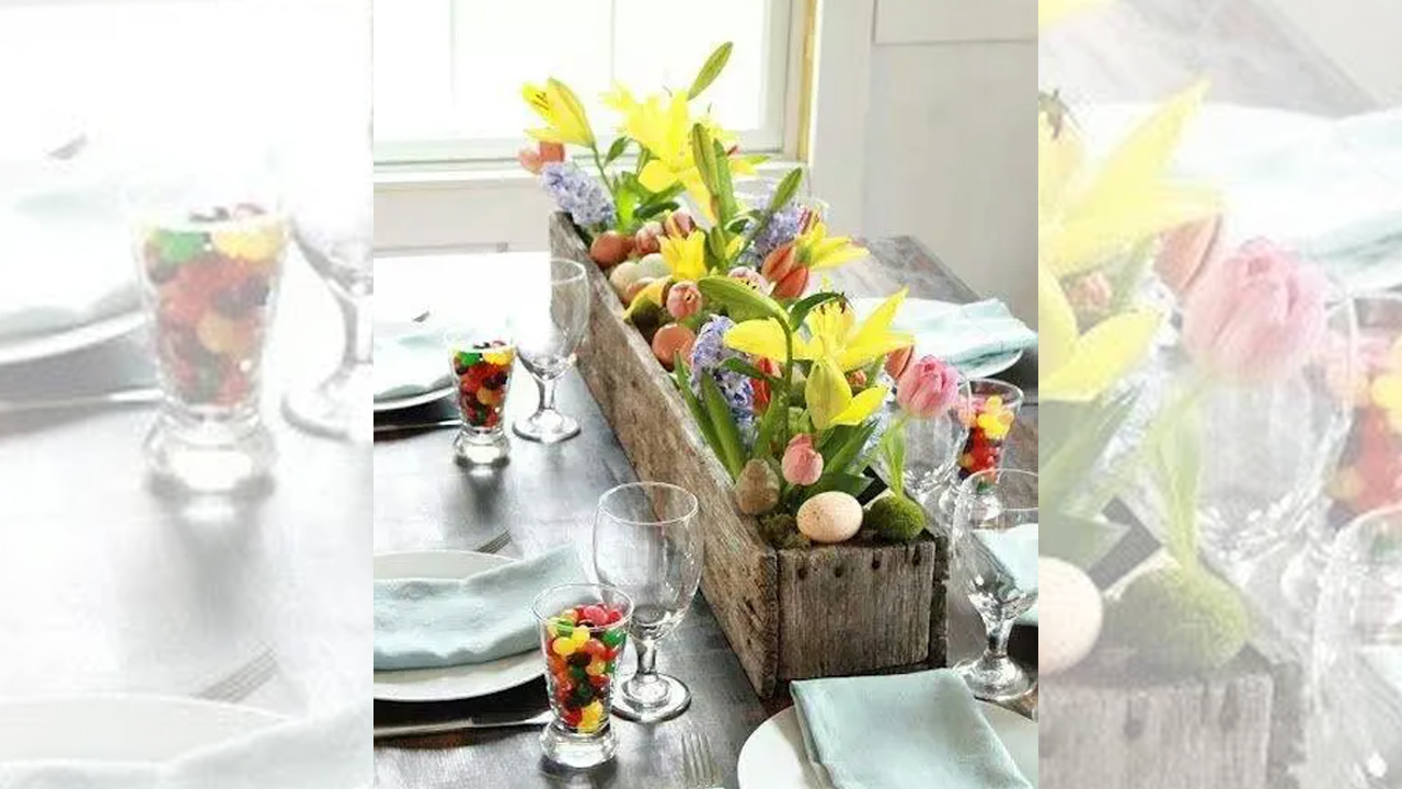Rustic Easter Table Décor