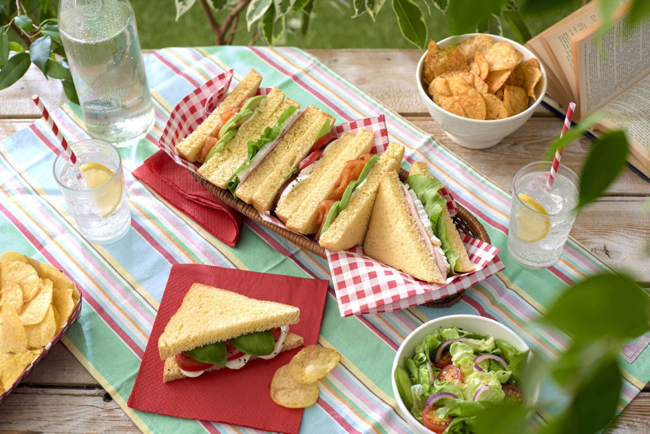 Sliced Brioche Sandwiches