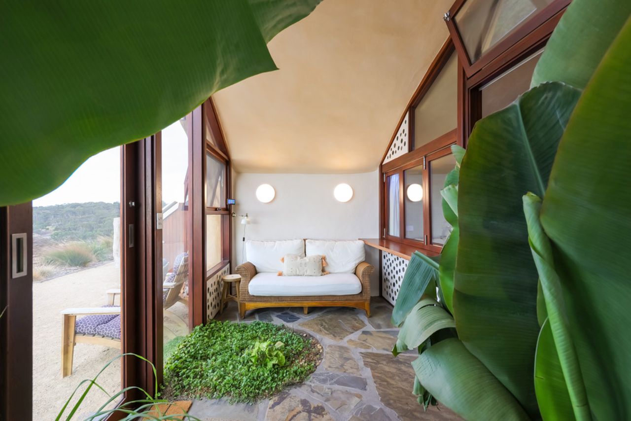 This Earthship Tiny Home in Australia is Bushfire Resilient