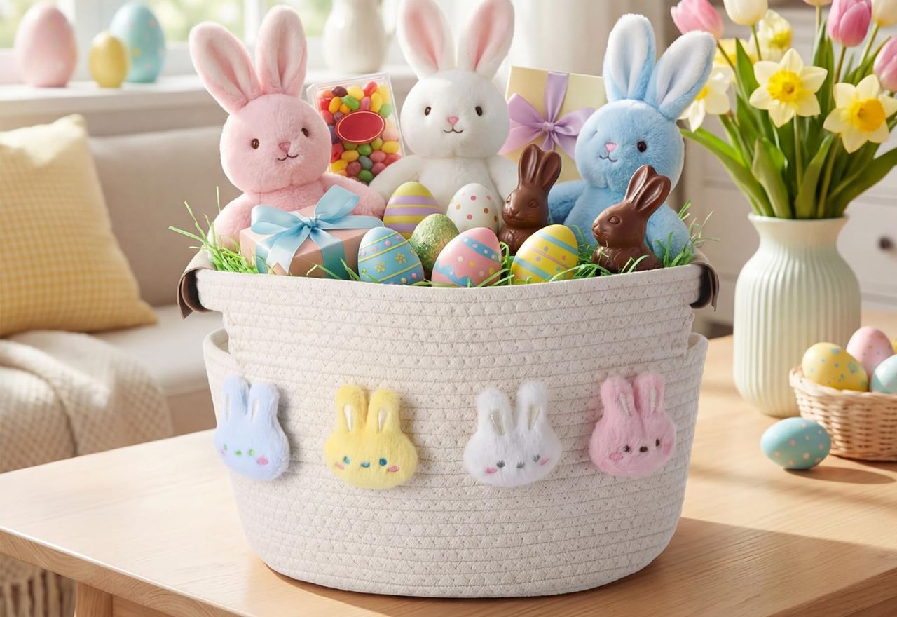 Woven Rope Storage Basket