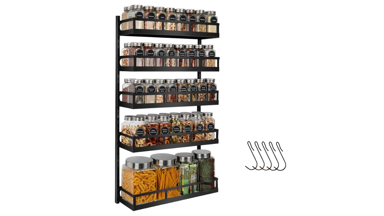 X-cosrack Wall Mount Spice Rack Organizer
