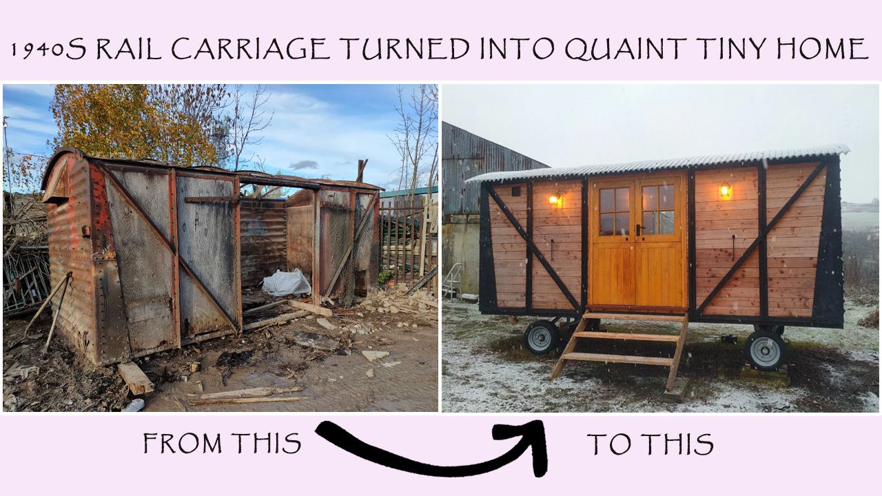 1940s Rail Carriage Turned Into Quaint Tiny Home - 2