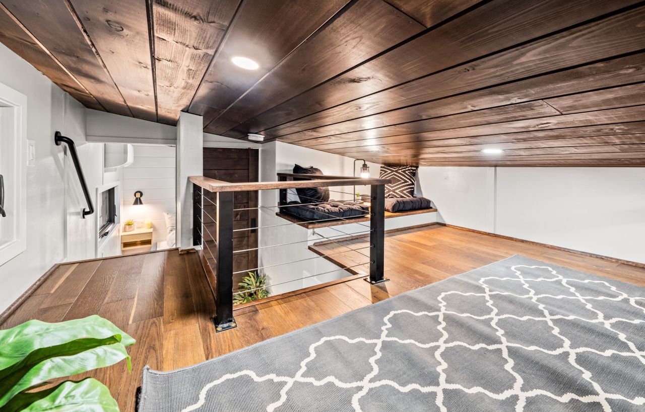 Attic Loft of Retirement Retreat Tiny House