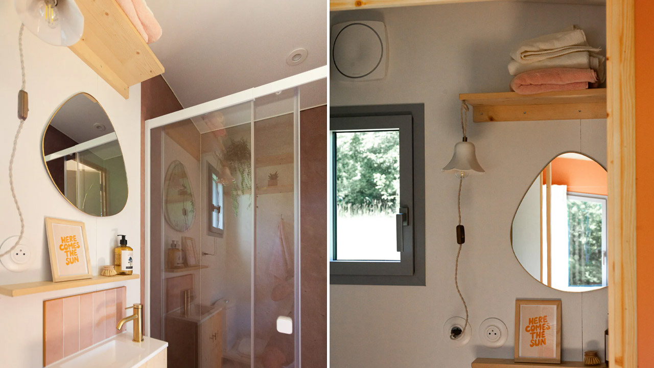 Bathroom of Botanical Feather Hut Tiny House