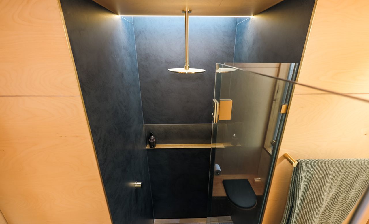 Bathroom of Two-Trailer Tiny House- 1