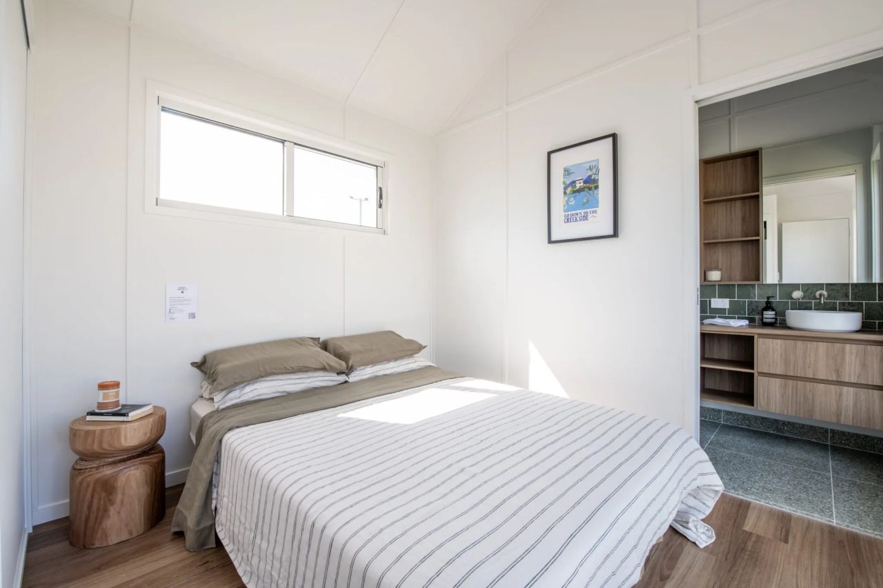 Bedroom and En-Suite Bathroom of Billi Tiny House