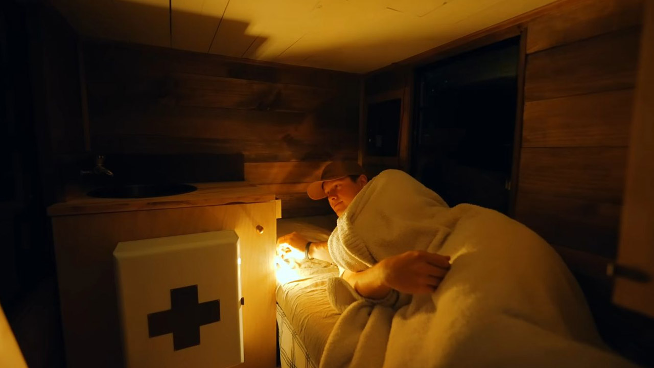Bedroom of Mini Truck Camper