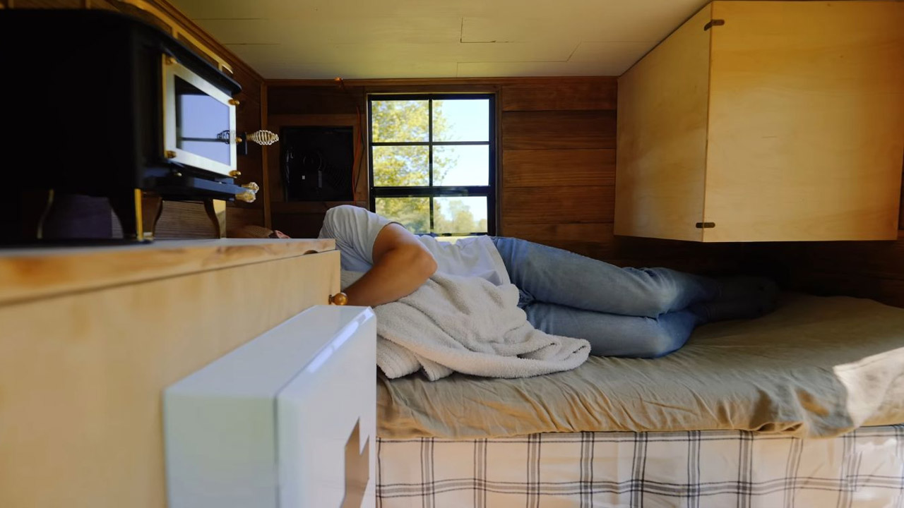 Bedroom of Mini Truck Camper
