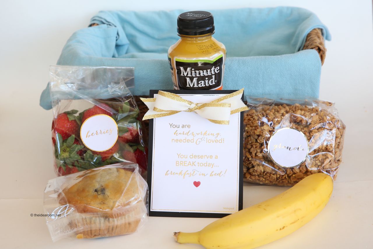 Breakfast in Bed Gift Basket