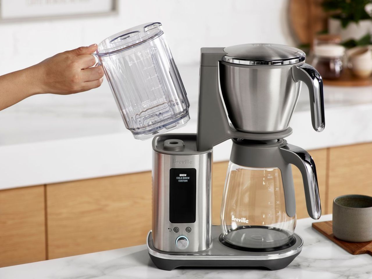 Breville Luxe Brewer With Removable Water Tank and Two Filters