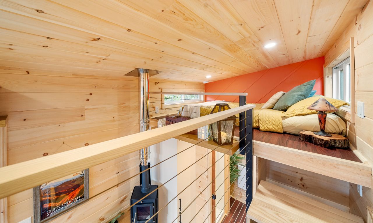 Brightside Tiny House - loft bedroom 1