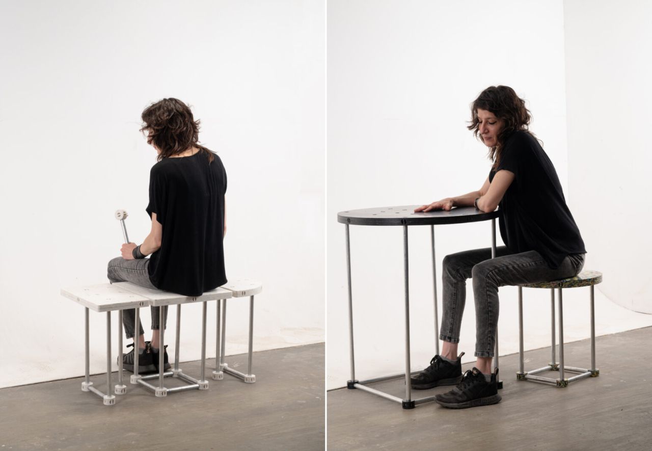 COSMOPLAST Modular Furniture Collection by Marcela Coppari