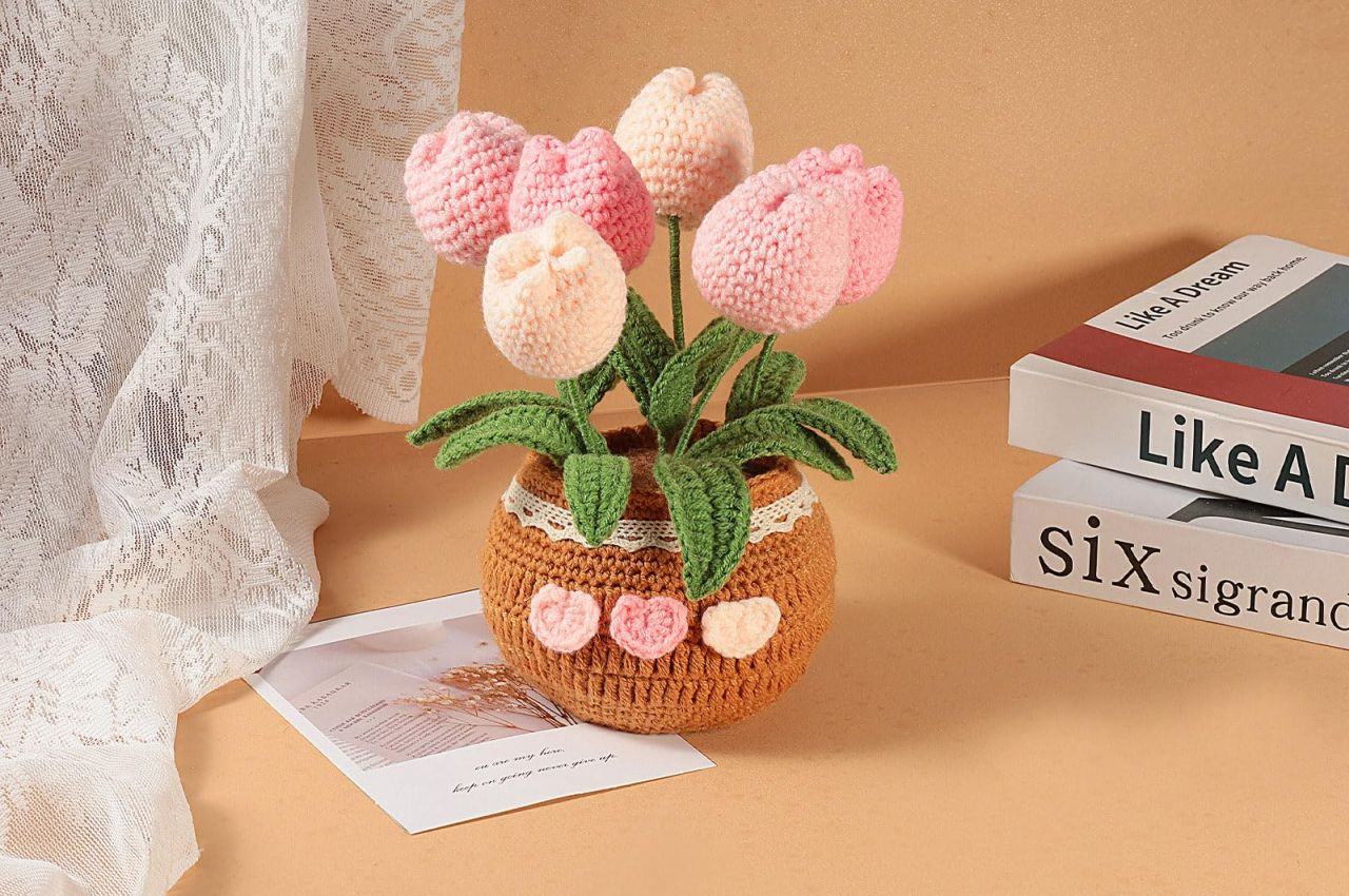 Crochet Flowers Bouquet