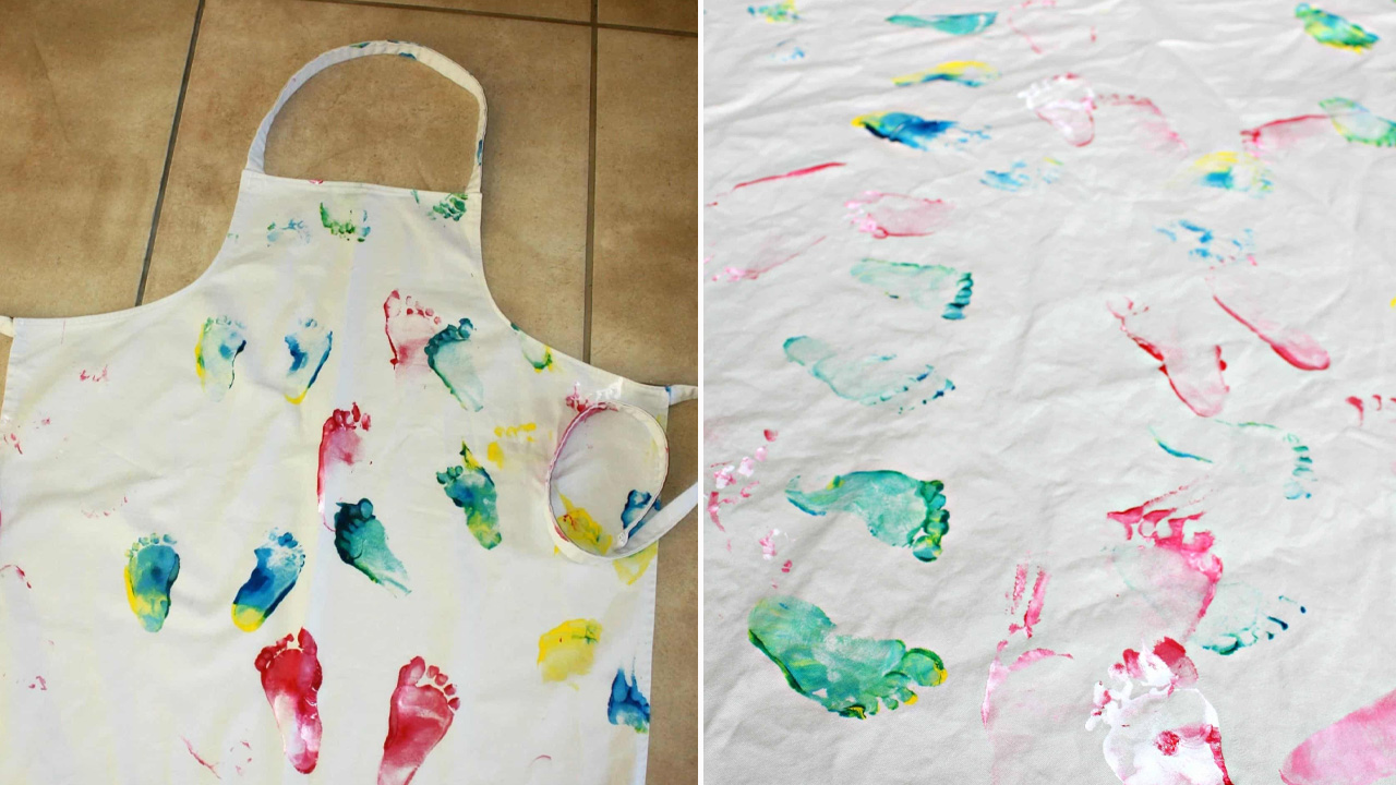 DIY Rainbow Walked Apron
