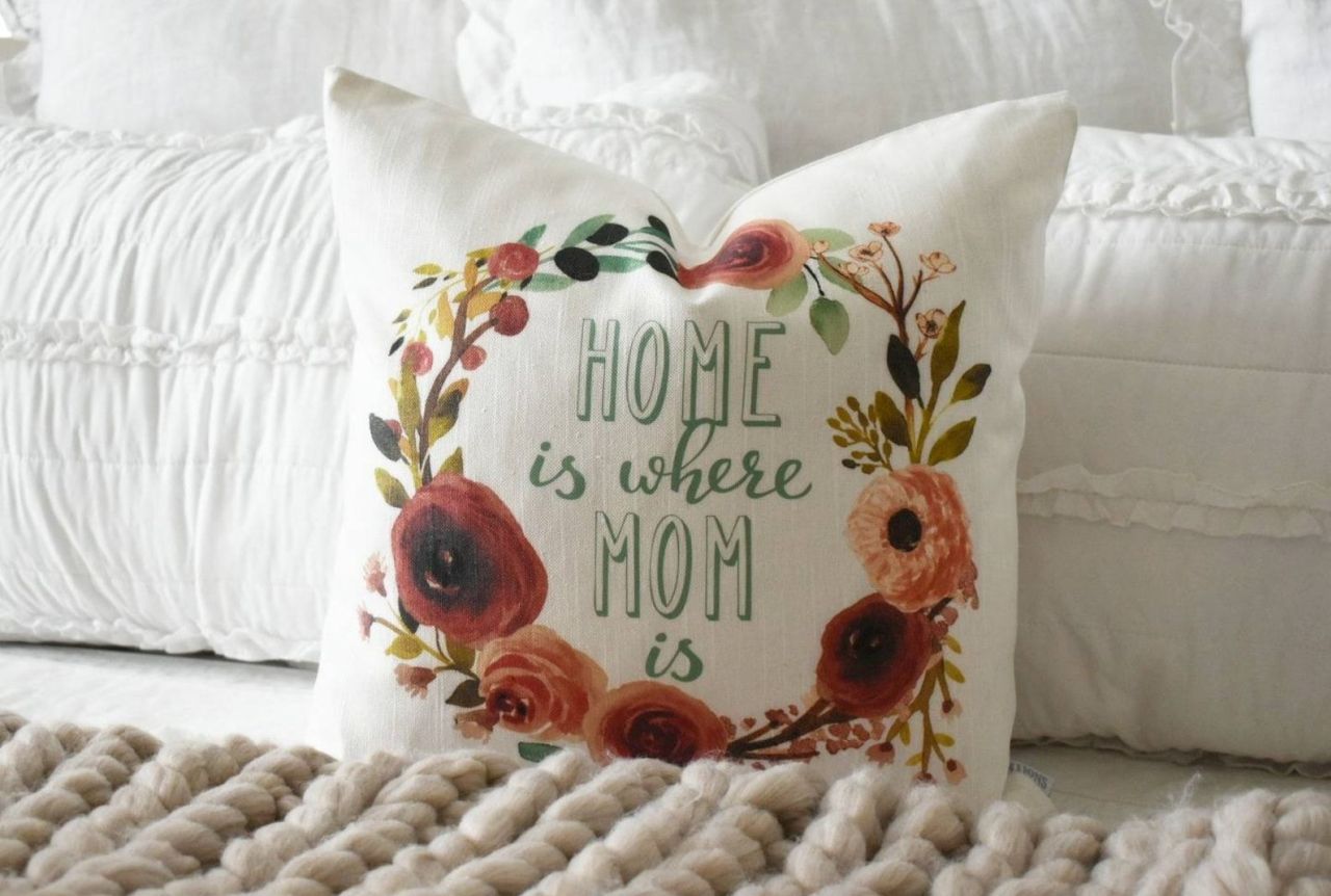 Decorative Mother’s Day Throw Pillow
