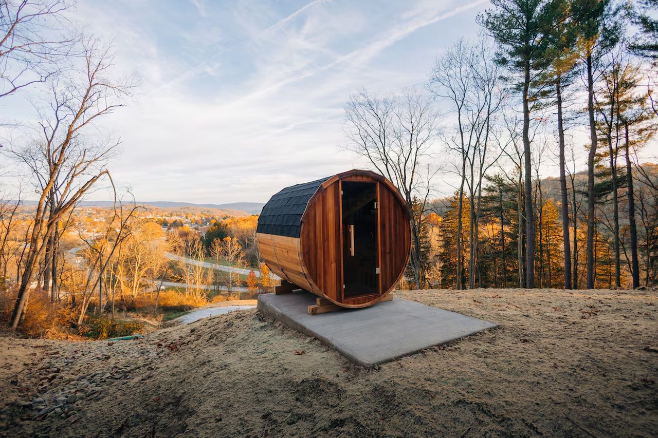 Diamond View 4-story A-Frame Cabin Rental - sauna