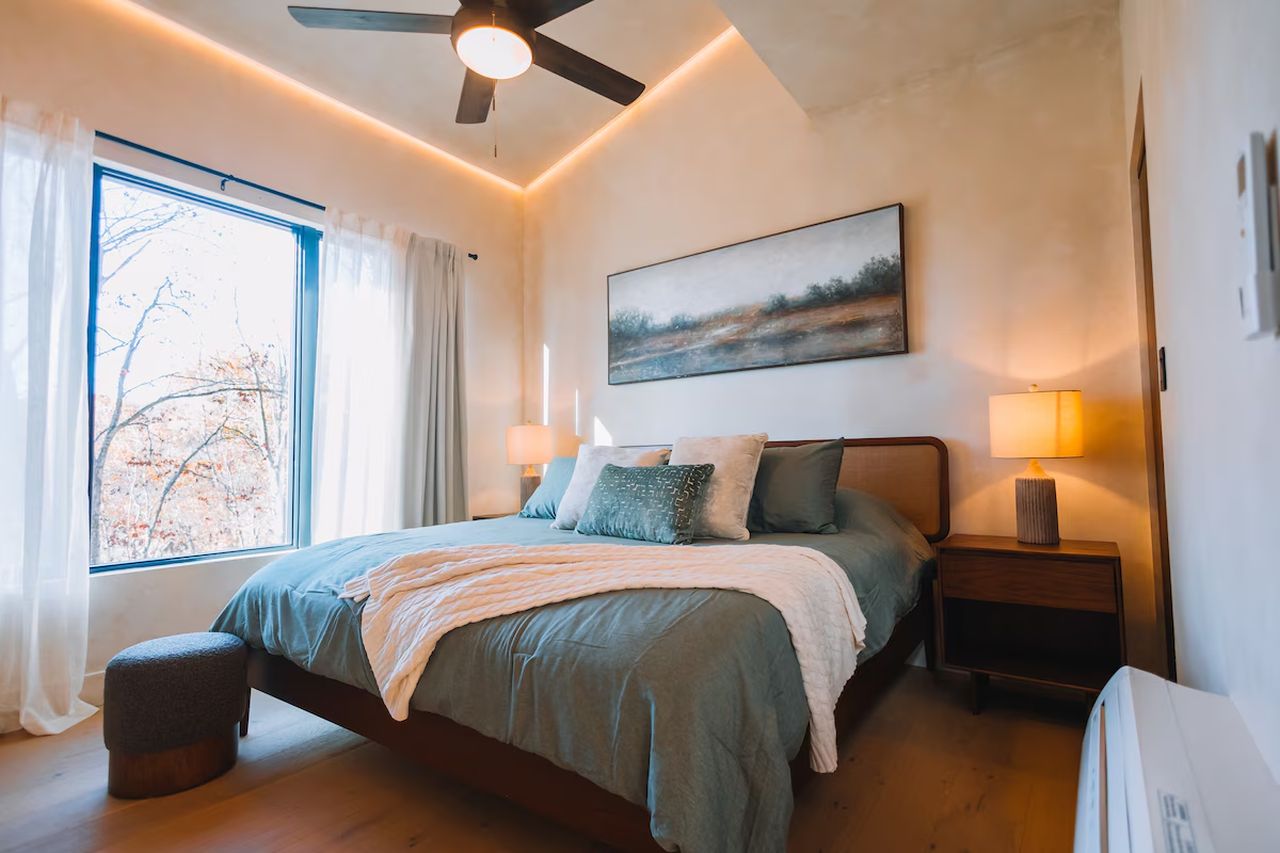 Diamond View A-Frame Cabin Rental - bedroom 1