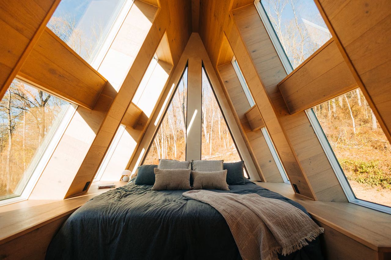 Diamond View A-Frame Cabin Rental - bedroom