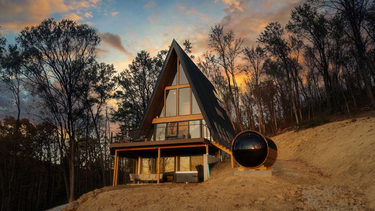 Diamond View A-Frame Cabin Rental - exterior