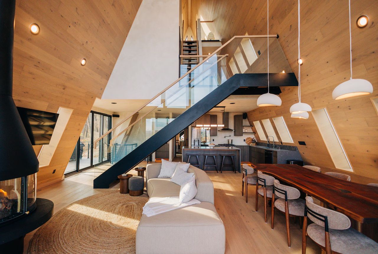 Diamond View A-Frame Cabin Rental - interior 1