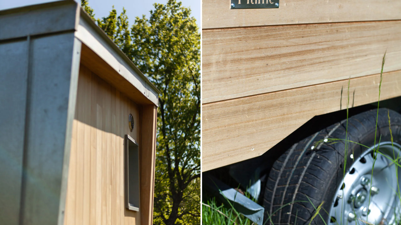Exterior of Botanical Feather Hut Tiny House