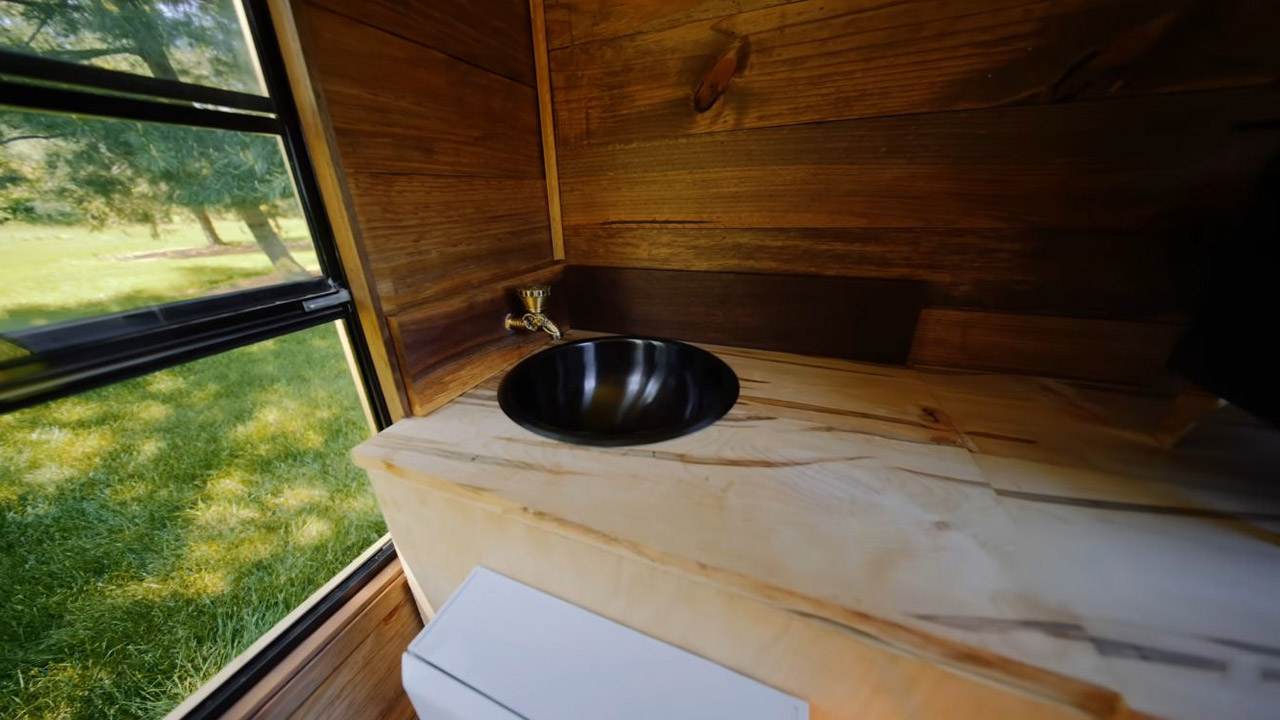 Fully Functioning Sink of Mini Truck Camper