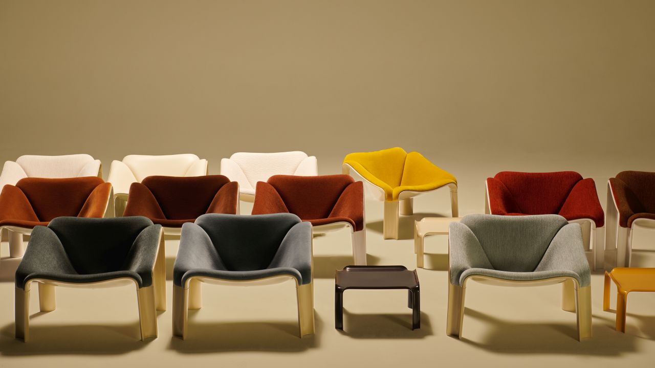 GUBI Re-Issues Pierre Paulin’s Iconic F300 Chair and Companion T877 Table