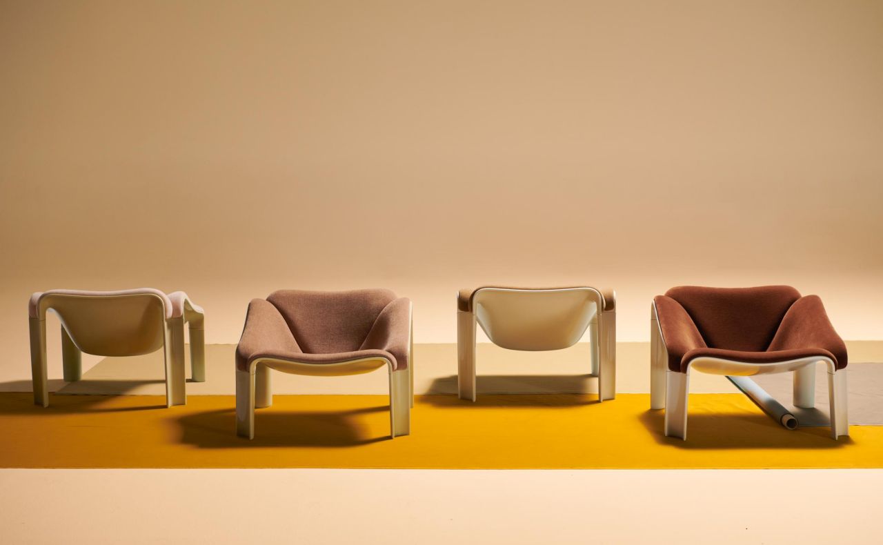 GUBI Re-Issues Pierre Paulin’s Iconic F300 Chair and Companion T877 Table