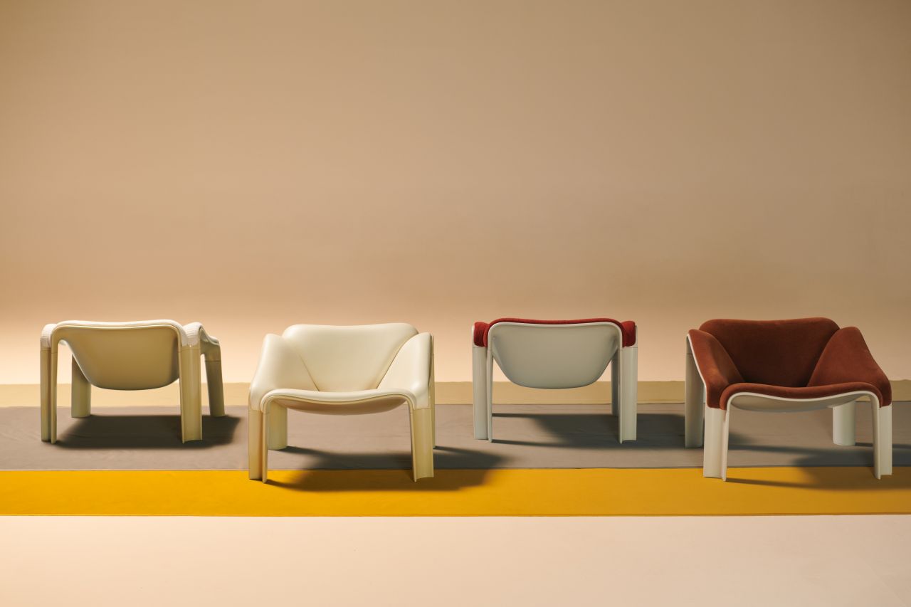 GUBI Re-Issues Pierre Paulin’s Iconic F300 Chair and Companion T877 Table