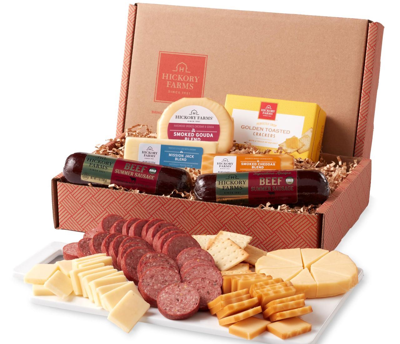 Hickory Farms Signature Beef Meat and Cheese Gift Basket