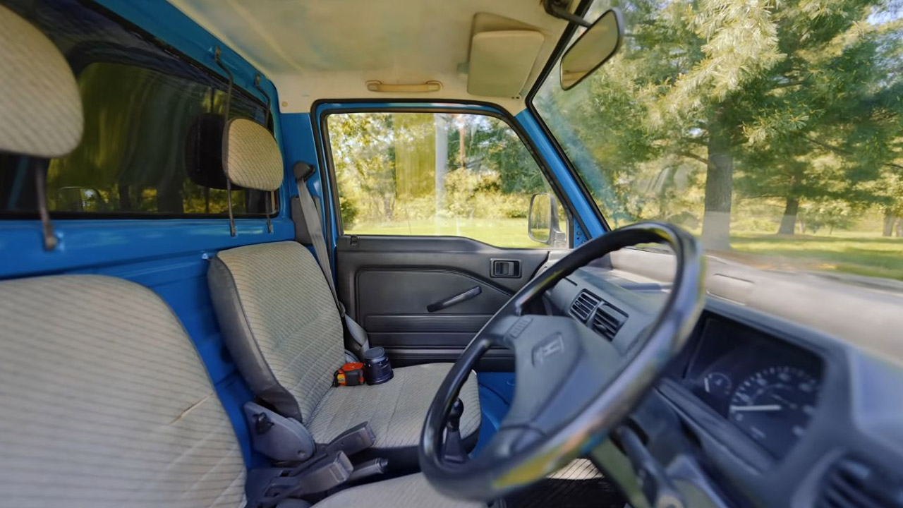 Interior of Mini Truck Camper