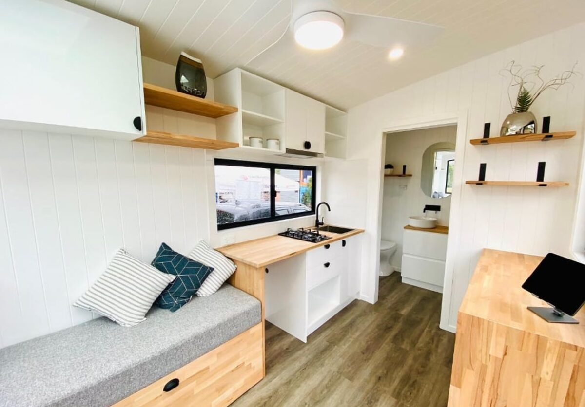 Sunrise Tiny House is Stylish, Space-Savvy Retreat Built for Two