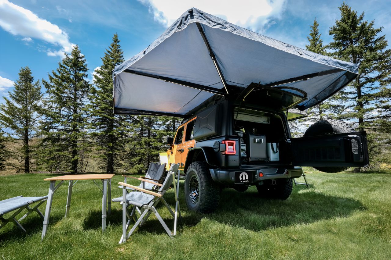 Jeep Performance Parts Unveils Awning Rooftop Tent Concept at Overland Expo West
