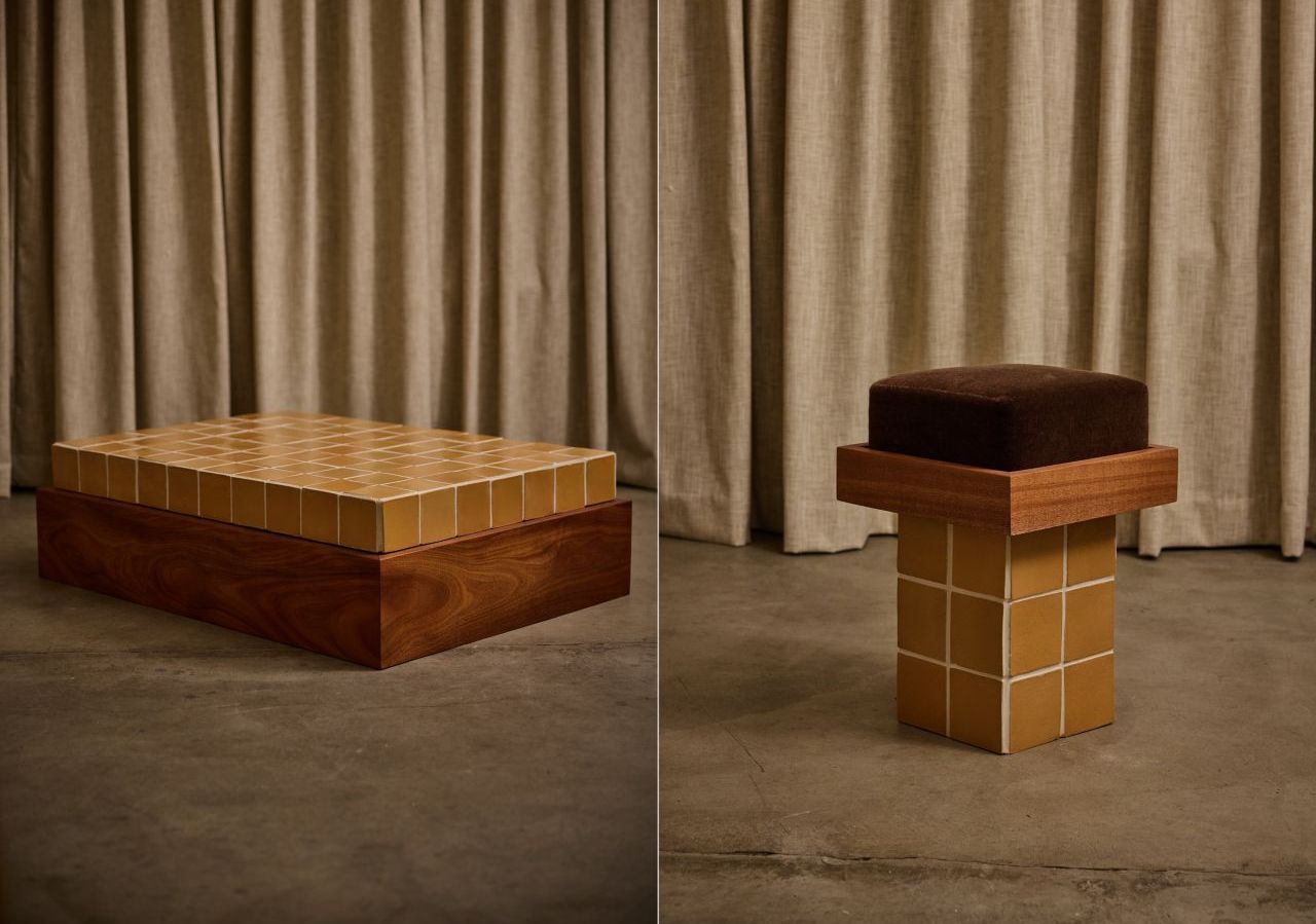Jura Furniture Collection by Zack Nestel-Patt of Ah Um Design Studio shows creative material use