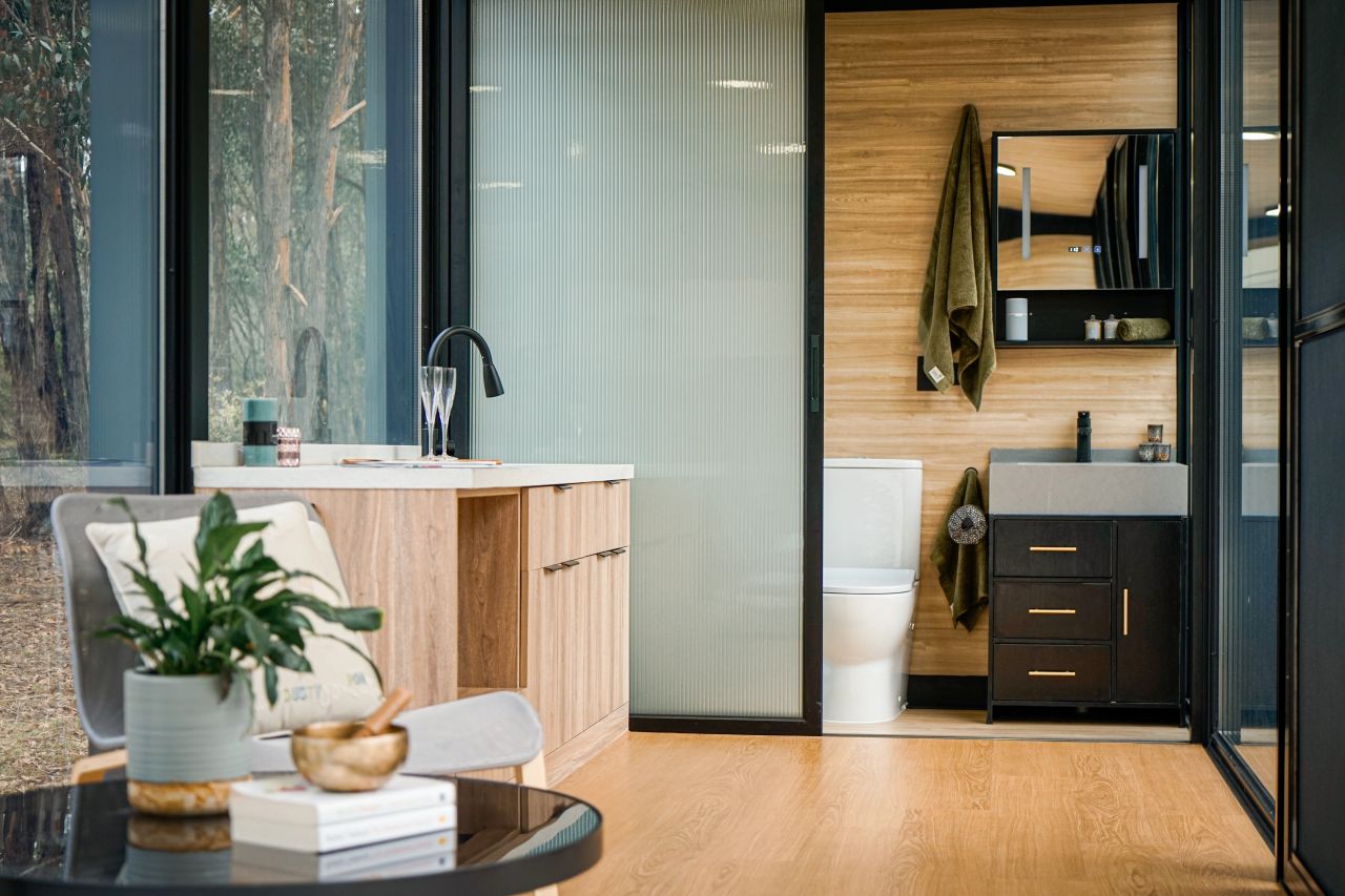Kitchen of Beaufort Bushland Tiny House