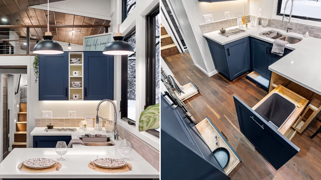 Kitchen of Retirement Retreat Tiny House