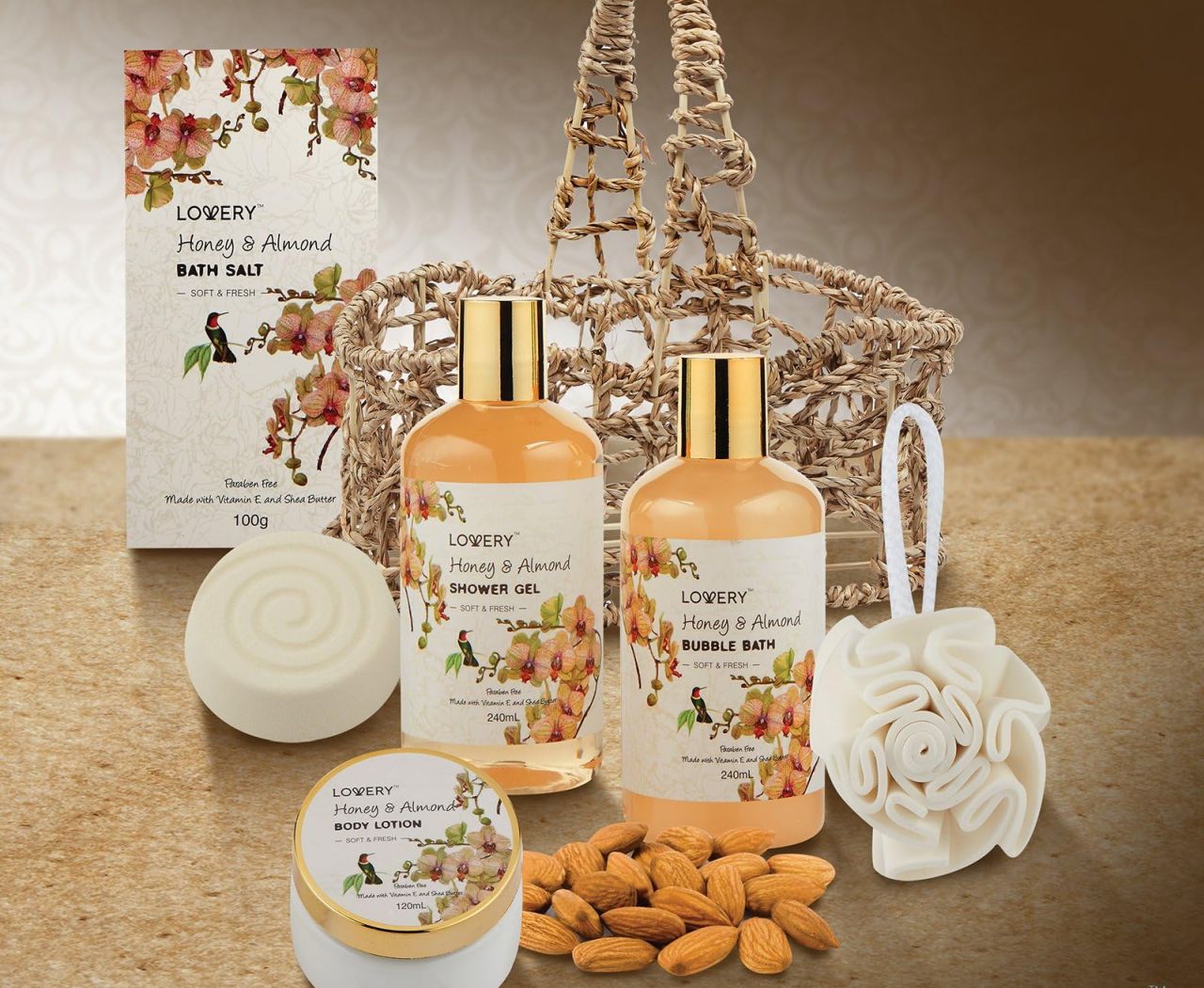 LOVERY Complete Spa Gift Basket