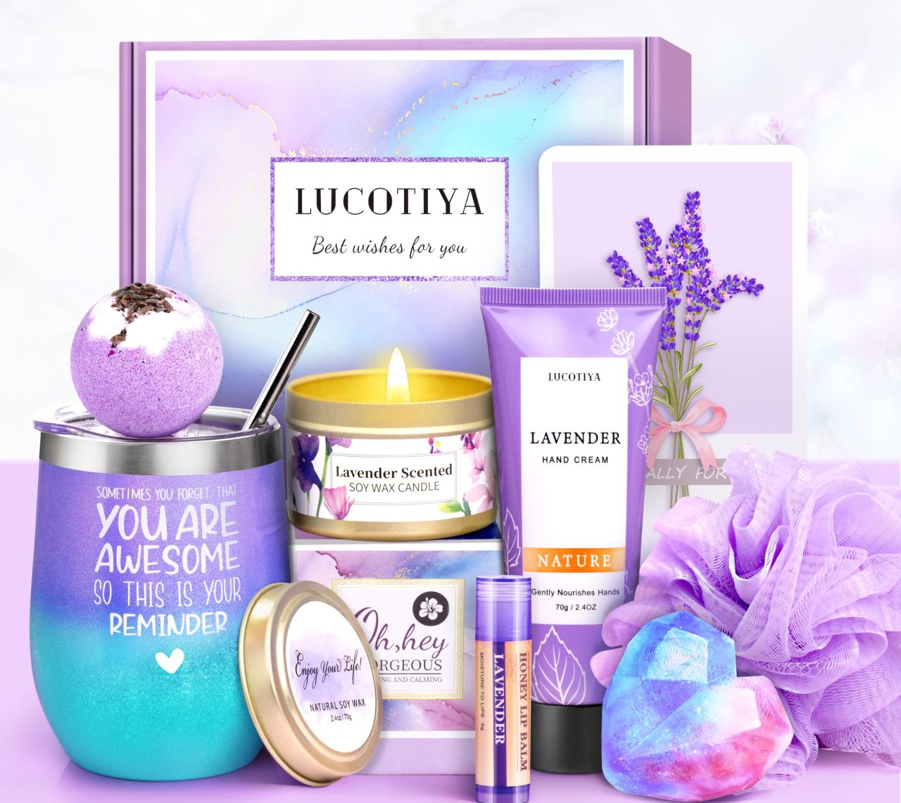 LUCOTIYA Gifts for Women, Mother's Day Gifts Basket